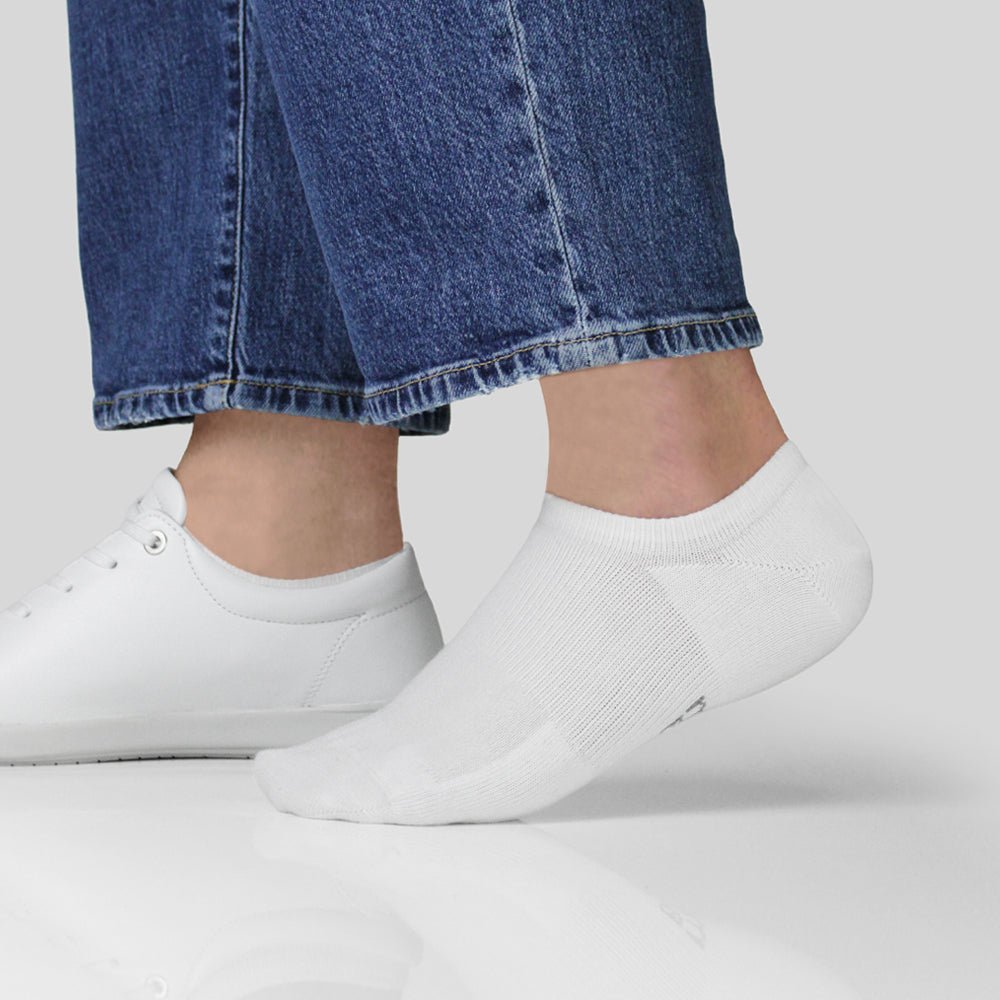 Minfot Ankle Socks Bamboo White 1-pack