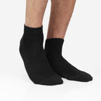 Minfot Bamboo Socks Quarter Black 5-pack