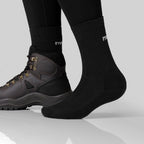 Minfot Hiking Socks Bamboo Merino Wool Black 3-Pack
