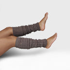 Minfot Wool Leg Warmers Brown Melange 1-Pack
