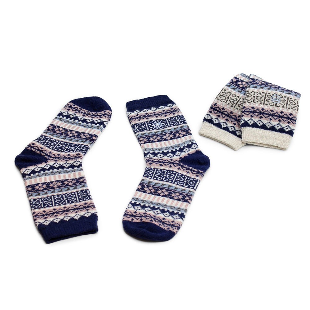 Minfot Geilo Wool Socks Blue 2-Pack