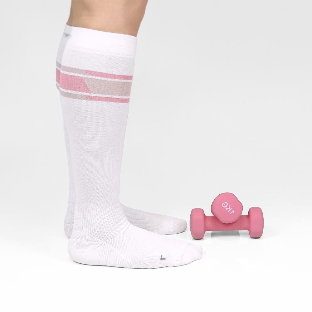 Minfot Sport Compression Socks Lyocell Strong White 2-pack