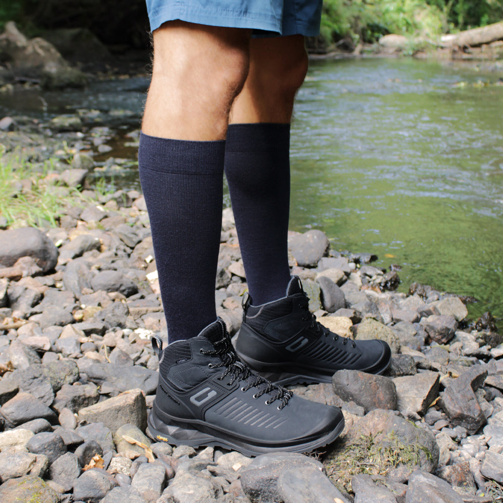 Minfot Compression Socks Merino Wool Navy 1-Pack