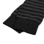 Minfot Compression Socks Merino Wool Striped Grey Navy 1-Pack