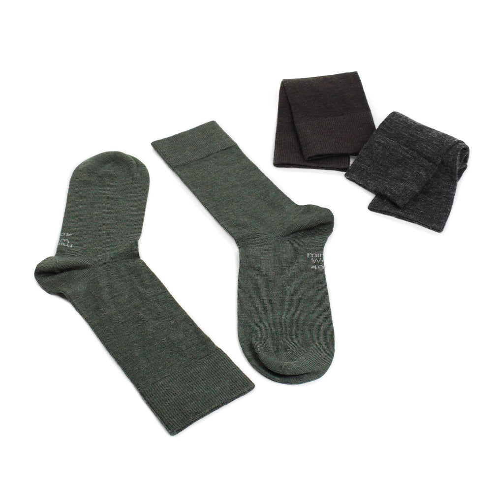 Minfot All day Merinoullstrumpor Forest 3-pack
