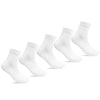 Minfot Bamboo Socks Quarter White 5-pack