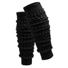 Minfot Leg Warmers Wool Blend Black 1-Pack