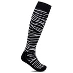 Minfot Stödstrumpor Bambu Zebra Svarta 1-pack