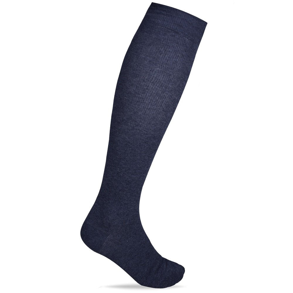 Minfot-Stodstrumpor-Bomull-Melange-Morkbla-Eco-1-pack