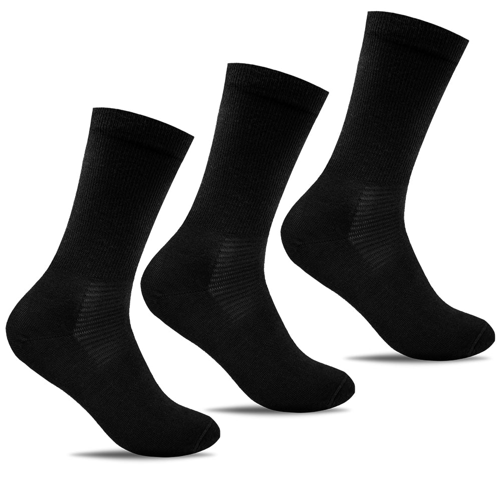 Minfot Merino Wool Socks Black 3-Pack
