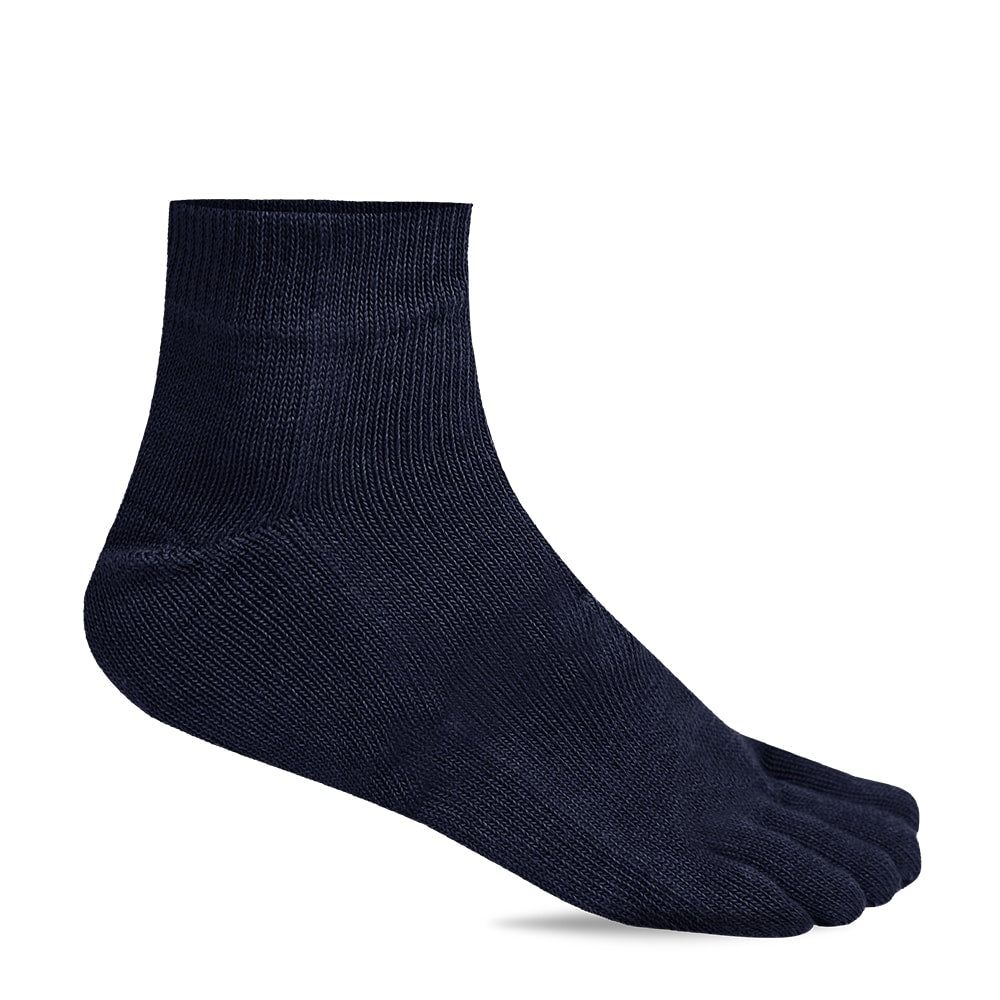 Minfot Toe Socks Cotton Navy Blue 1-pack