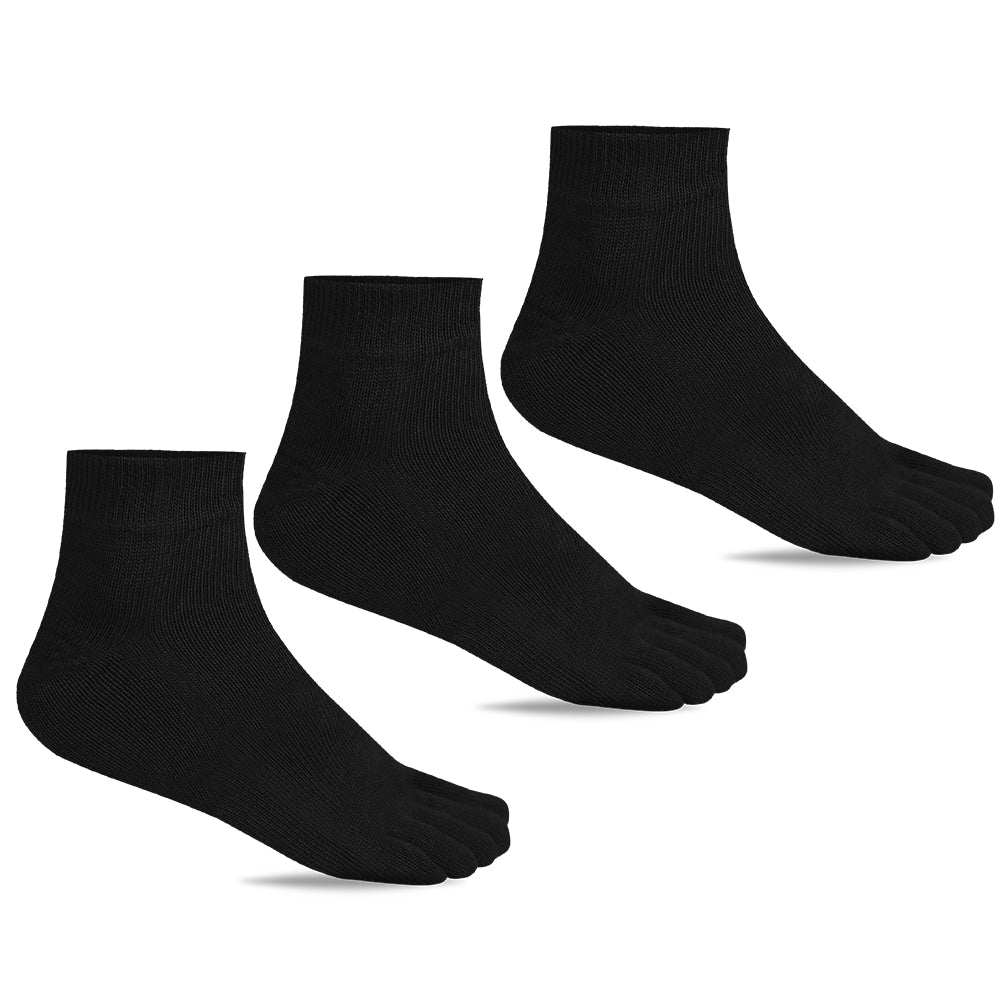Minfot Toe Socks Sport Black 3-Pack