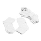 Minfot Merino Wool Socks Quarter White 5-Pack