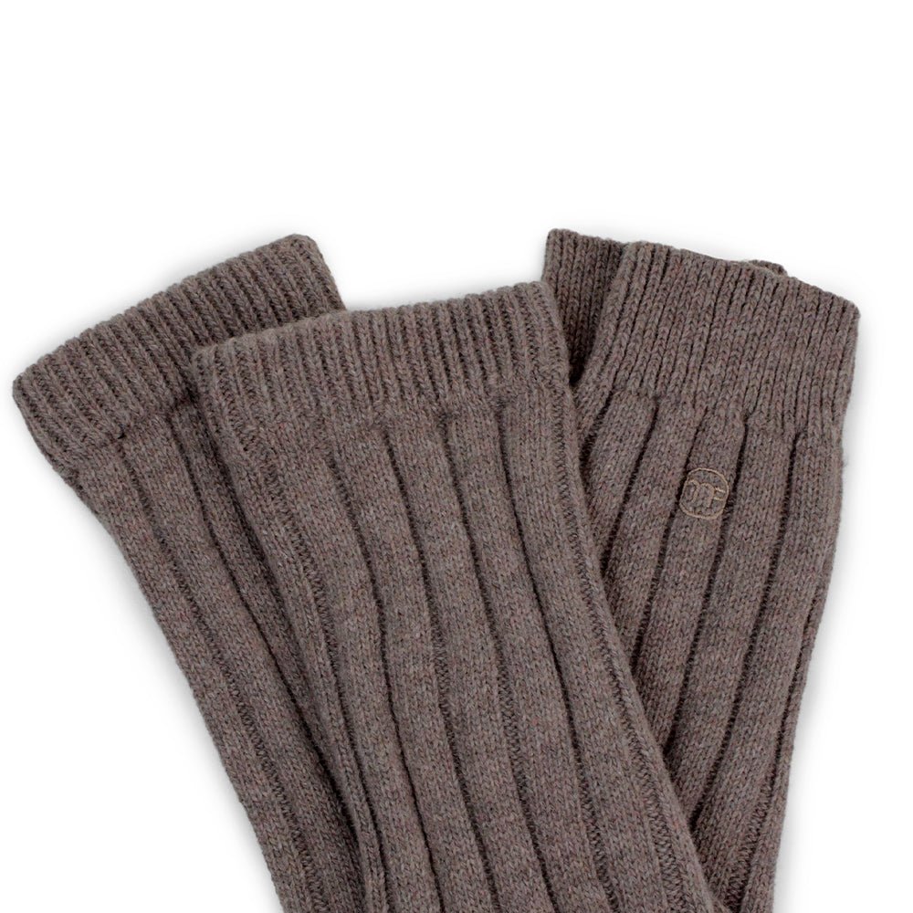 Minfot Wool Leg Warmers Brown Melange 1-Pack