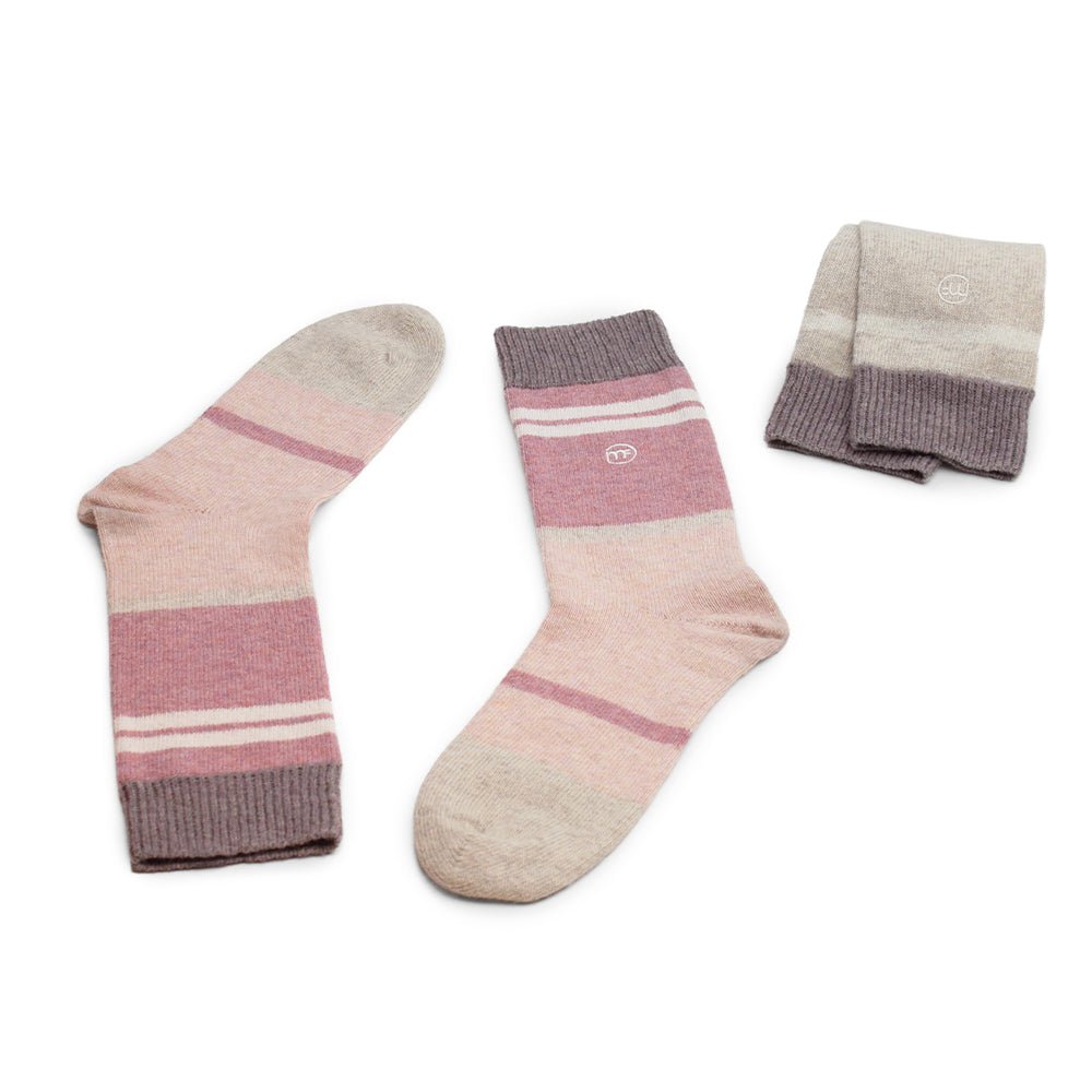 Minfot Strand Wool Socks Coral 2-Pack