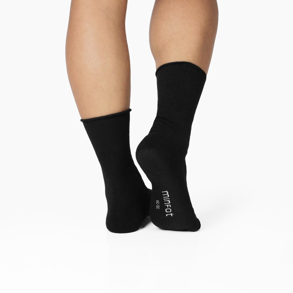 Minfot Sensitive Bamboo Socks Black 1-Pack