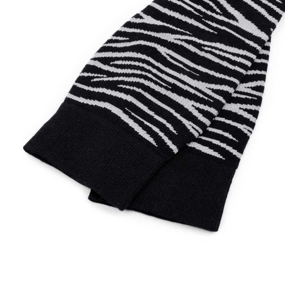 Minfot Stödstrumpor Bambu Zebra Svarta 1-pack