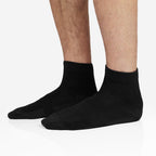 Minfot Bamboo Socks Quarter Black 5-pack