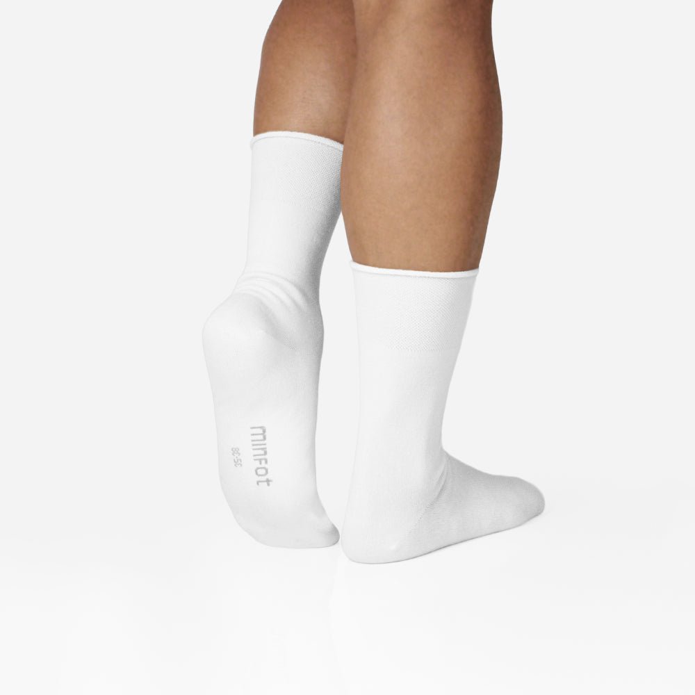Minfot Sensitive Bamboo Socks White 1-Pack