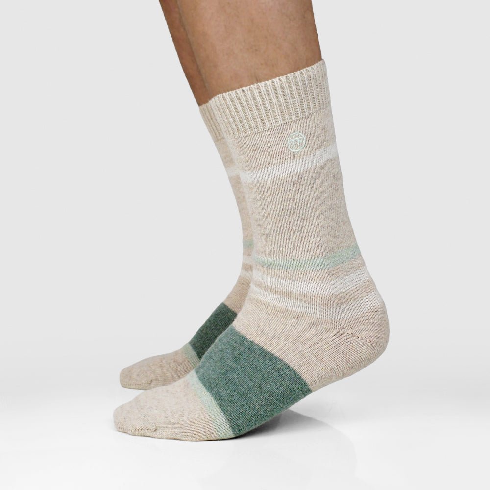 Minfot Strand Wool Socks Green 2-Pack
