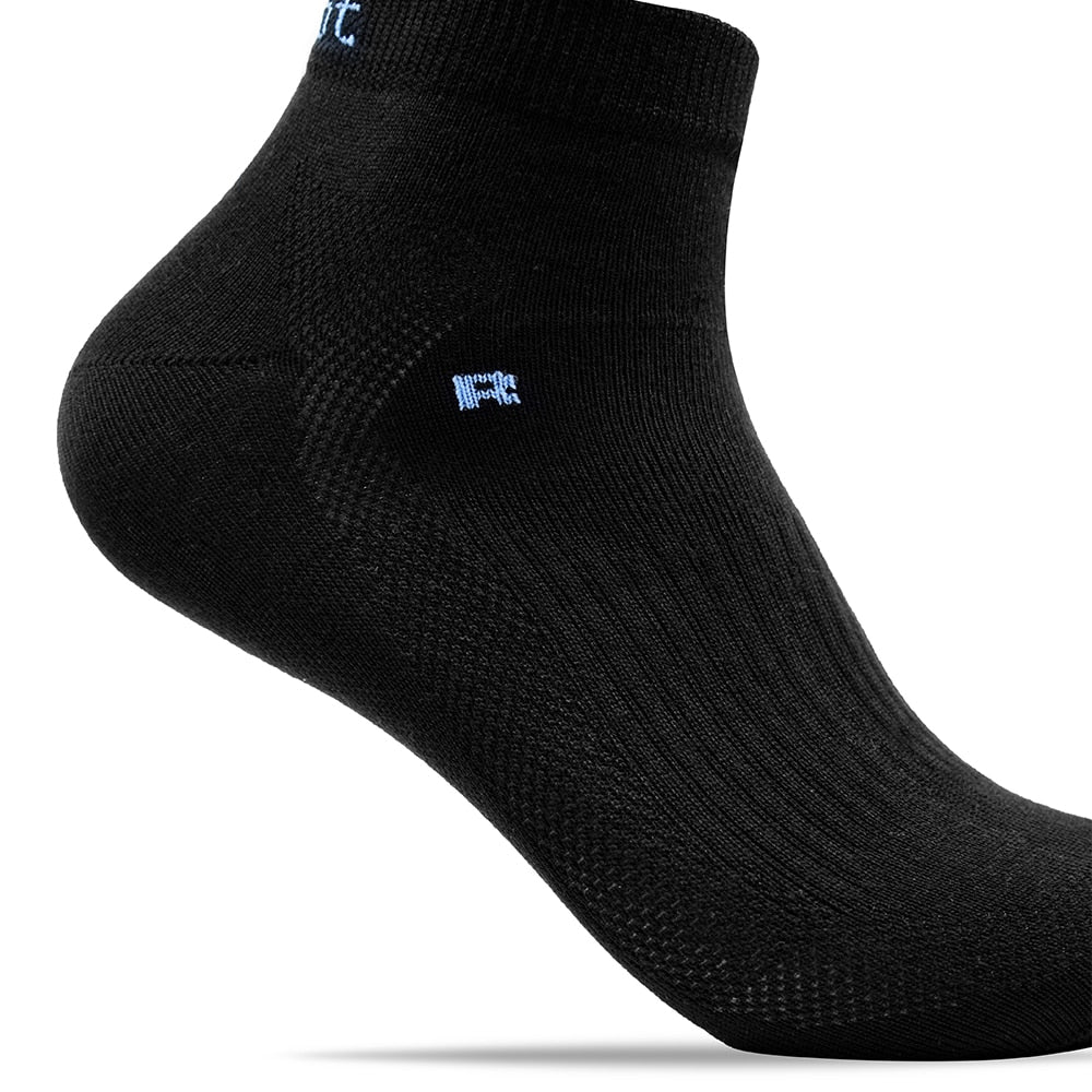 Minfot Running Socks Thin Lyocell 5-pack Black