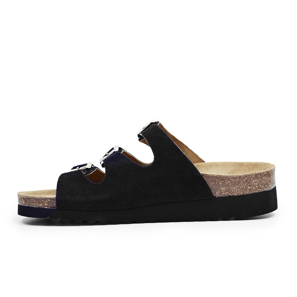 Minfot Sandal Mjuk Bio Svart Mocka