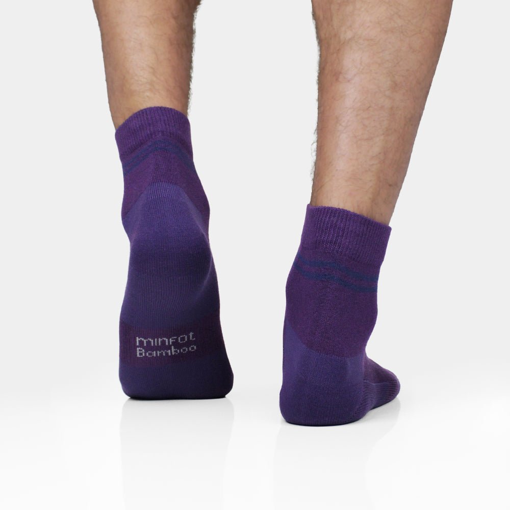 Minfot Bamboo Socks Quarter Lake 5-pack