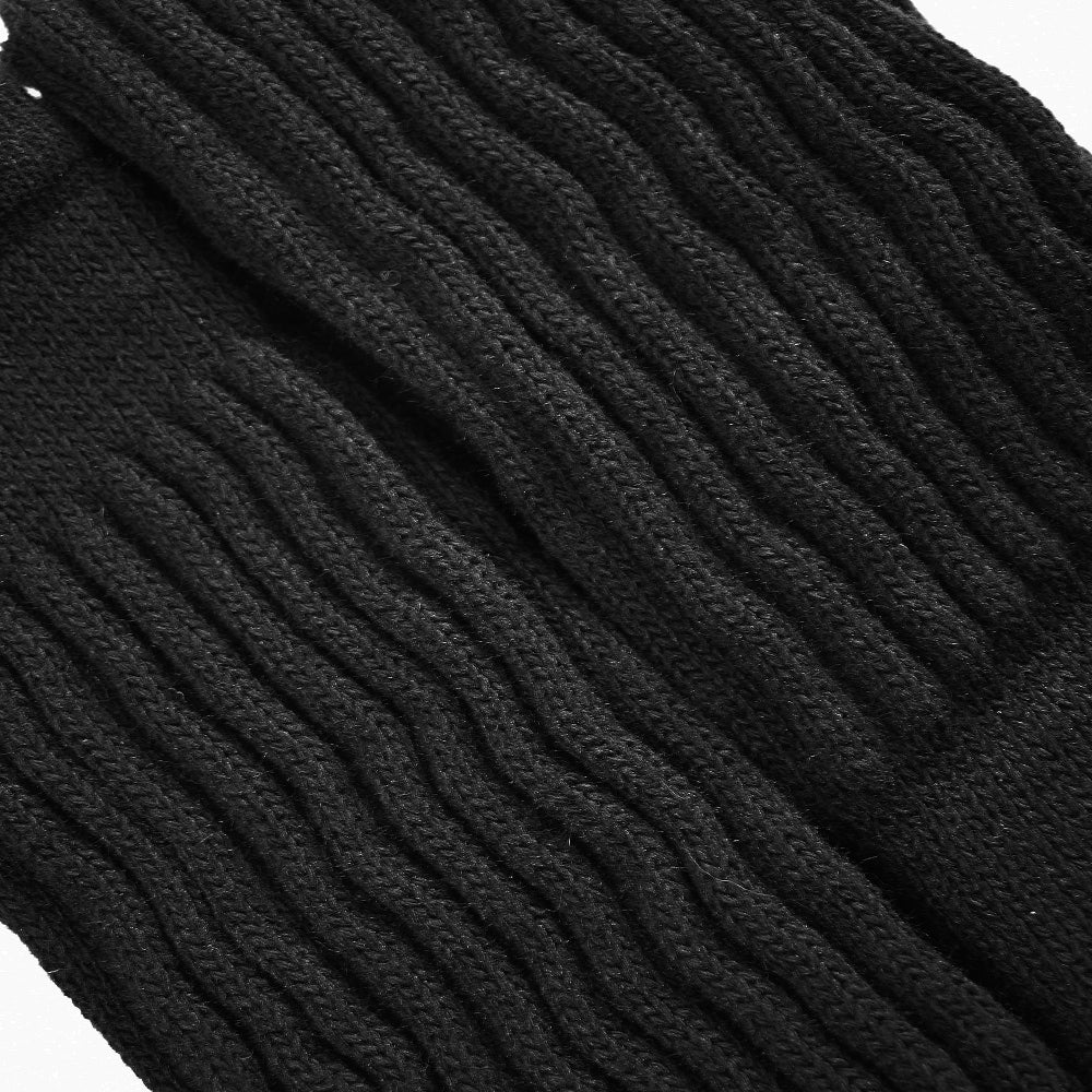Minfot Leg Warmers Wool Blend Black 1-Pack