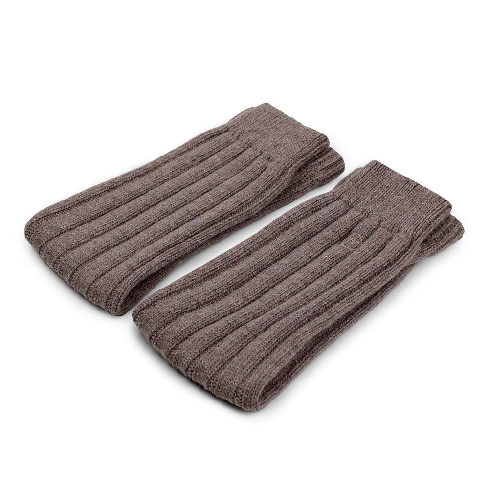 Minfot Wool Leg Warmers Brown Melange 1-Pack
