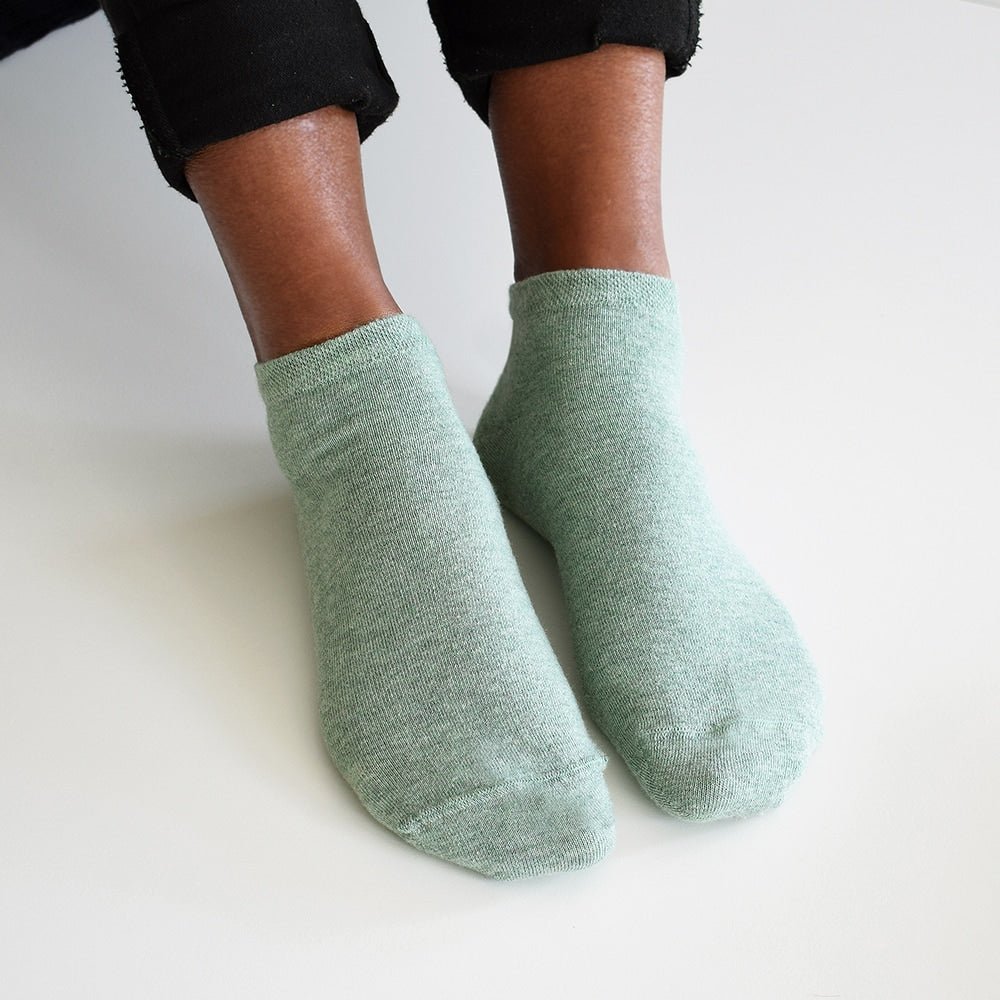 Minfot Cotton Socks Sneaker Sensitive Pastel 5-pack