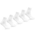 Minfot Merino Wool Socks Quarter White 5-Pack