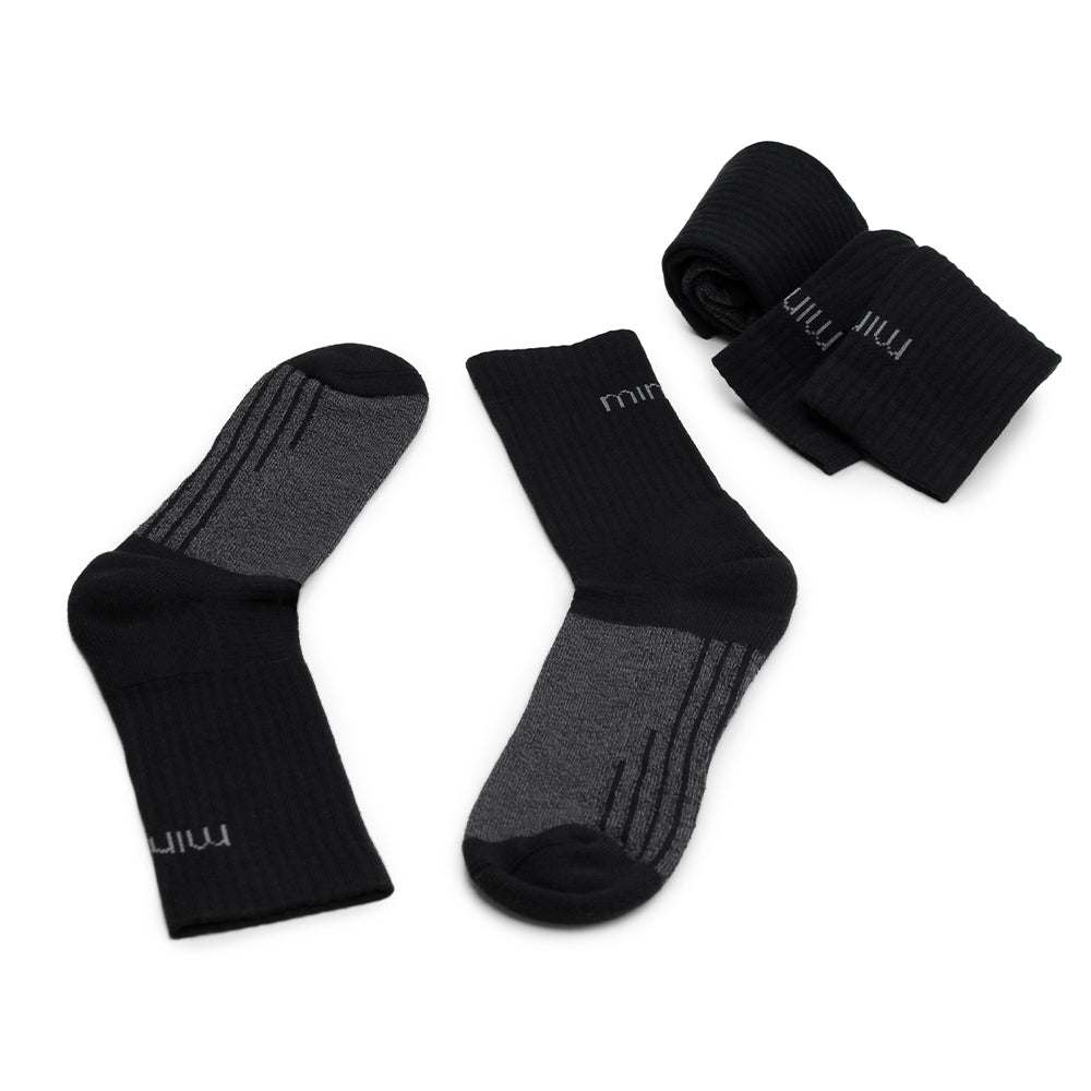 Minfot Cool Max Functional Socks Black 3-Pack