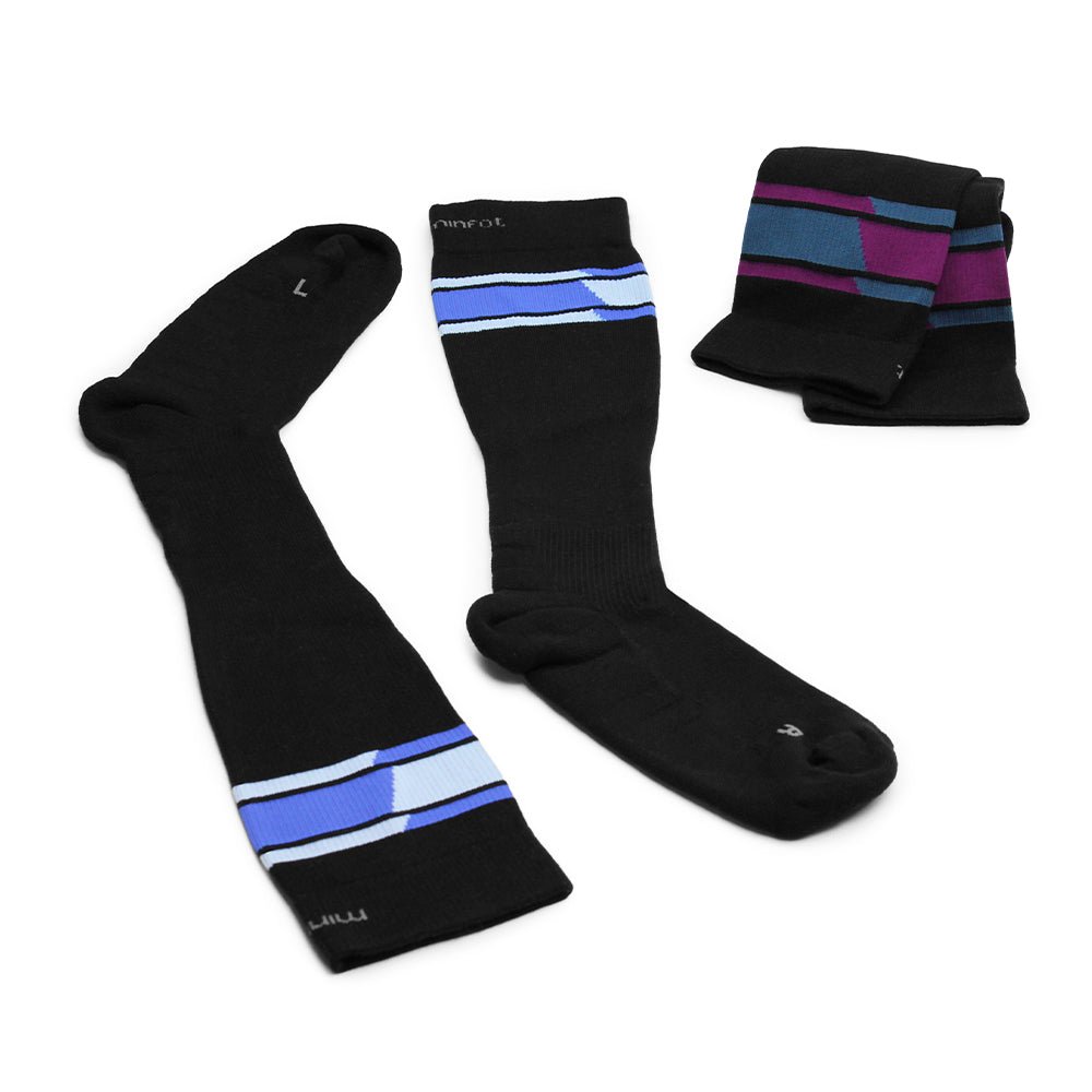 Minfot Sport Compression Socks Lyocell Speed Black 2-pack