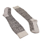 Minfot Stödstrumpor Ekologisk Bomull Leopard Beige 1-pack