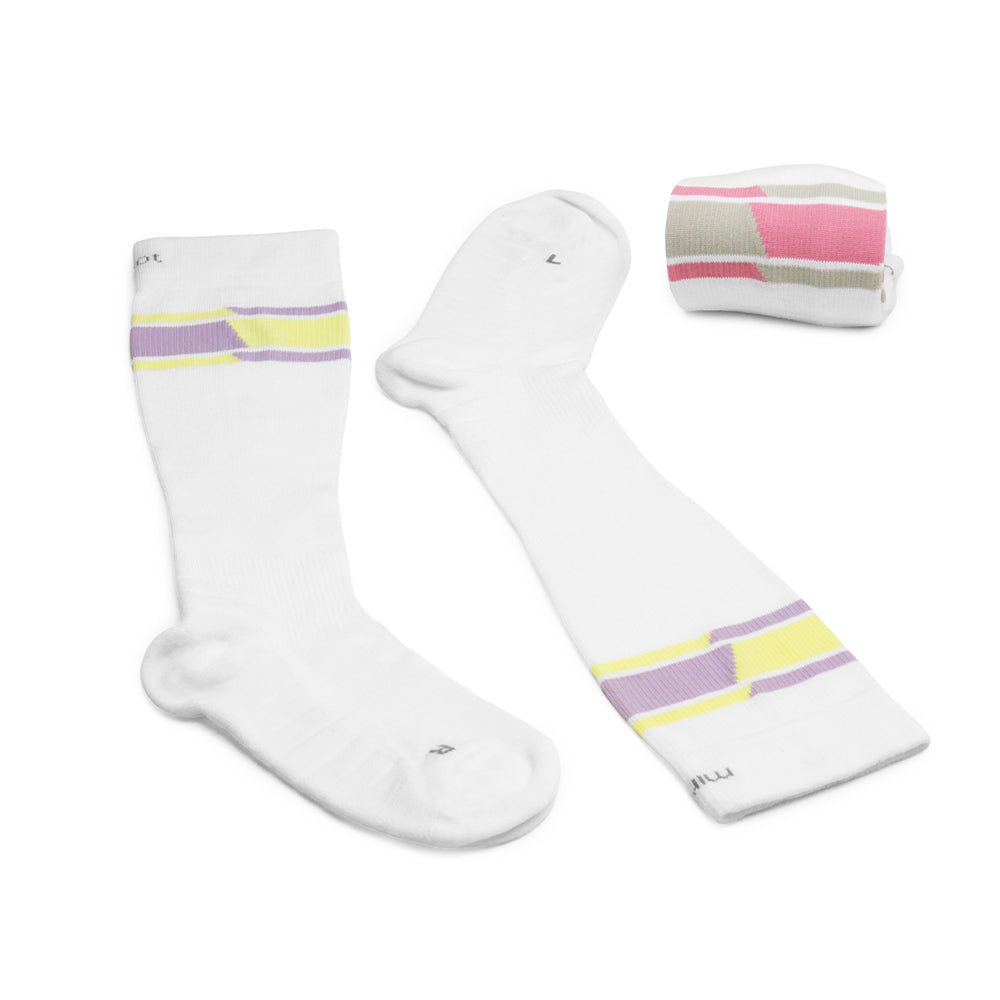 Minfot Sport Compression Socks Lyocell Strong White 2-pack
