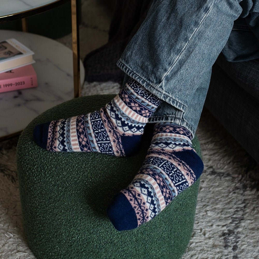 Minfot Geilo Wool Socks Blue 2-Pack