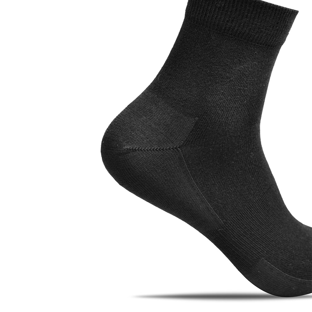 Minfot Bamboo Socks Quarter Black 1-pack