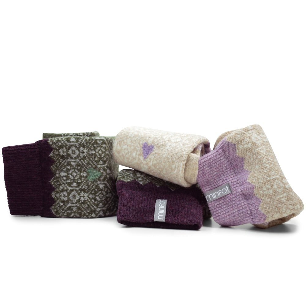 Minfot Wool Socks Kärlek 2-Pack