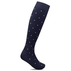Minfot Compression Socks Bamboo Polka Dot Navy 1-Pack