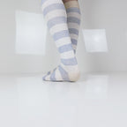 Minfot Striped Compression Socks Organic Cotton Beach 3-Pack