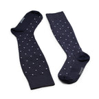 Minfot Compression Socks Bamboo Polka Dot Navy 1-Pack