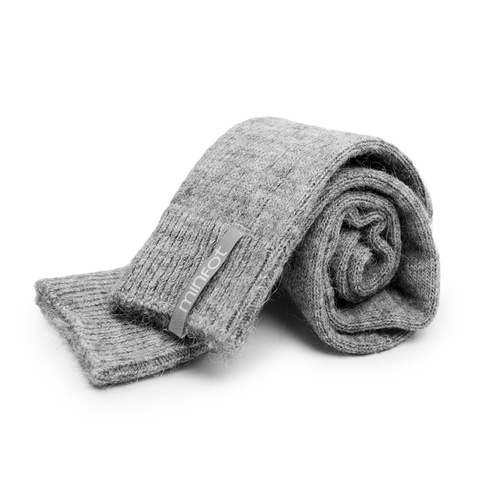 Minfot Alpaca Wool Socks Grey 1-pack