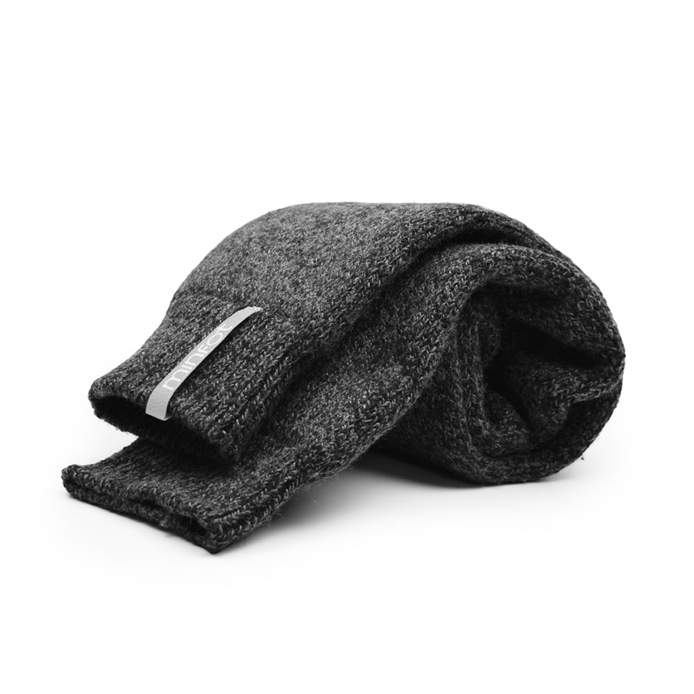 Minfot Socks Wool Mix Dark Grey 1-pack