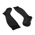 Minfot Compression Socks Merino Wool Striped Grey Navy 1-Pack