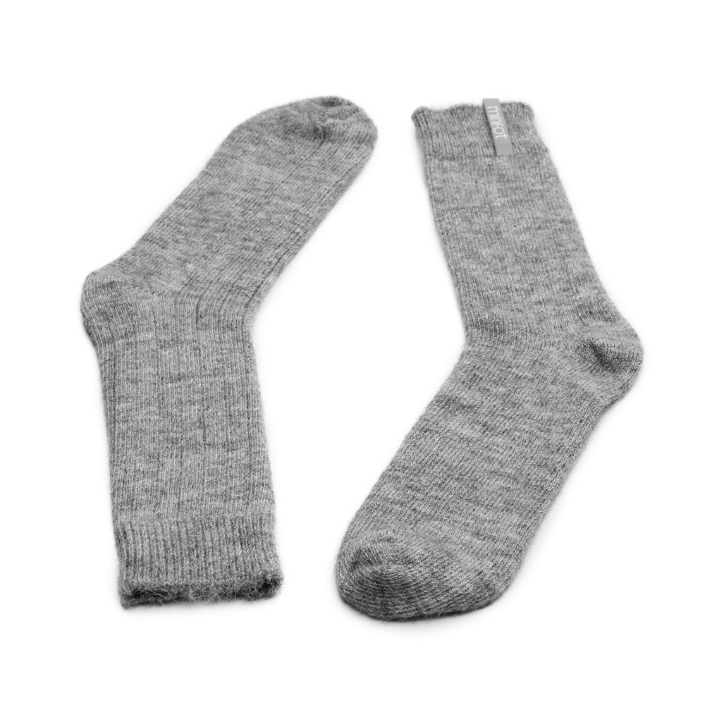 Minfot Alpaca Wool Socks Grey 1-pack