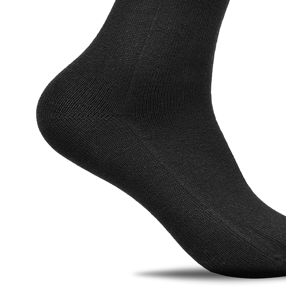 Minfot Seamless Socks Cotton Black 1-pack