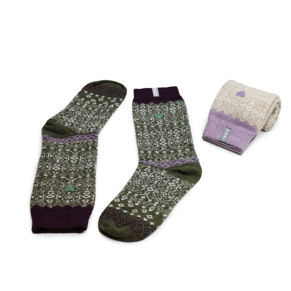 Minfot Wool Socks Kärlek 2-Pack
