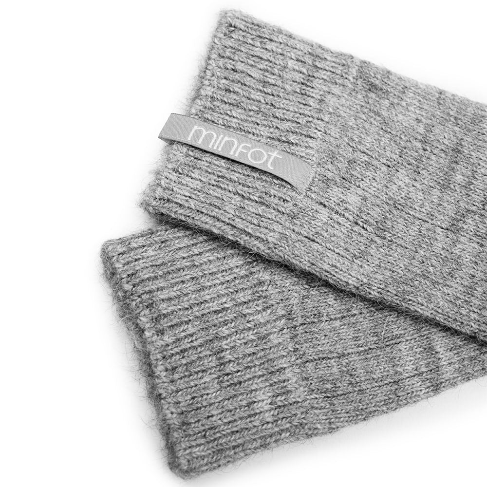 Minfot Alpaca Wool Socks Grey 1-pack