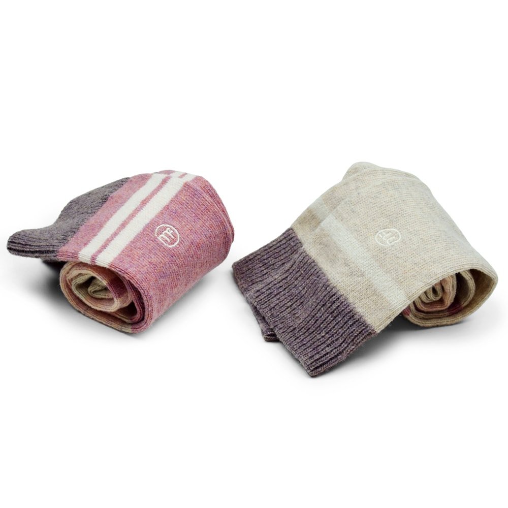 Minfot Strand Wool Socks Coral 2-Pack